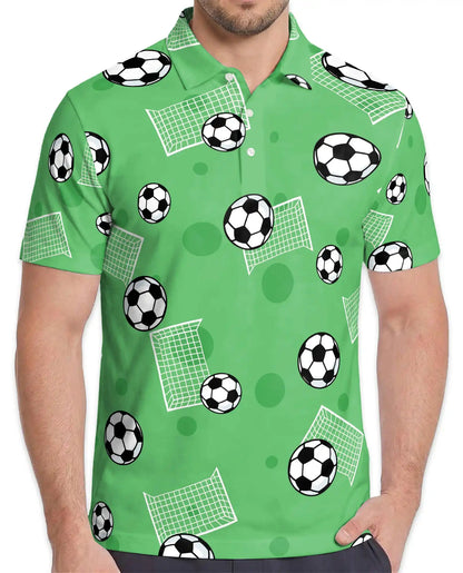 Soccer Ball Polo Shirt - Fun Football Fan Style | Netecom