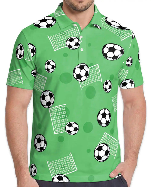 Soccer Ball Polo Shirt - Fun Football Fan Style | Netecom