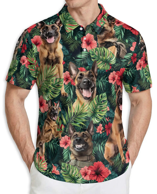 Belgian Malinois Tropical Polo Shirt | Netecom