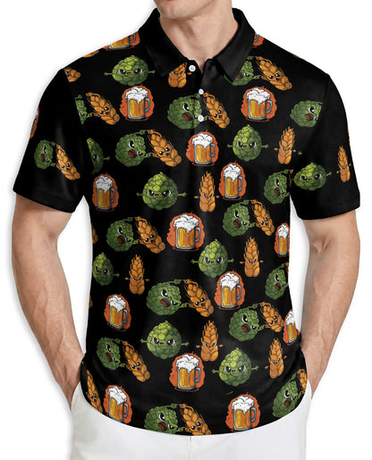 Beer Hop Polo Shirt – Funny Craft Beer Style | Netecom