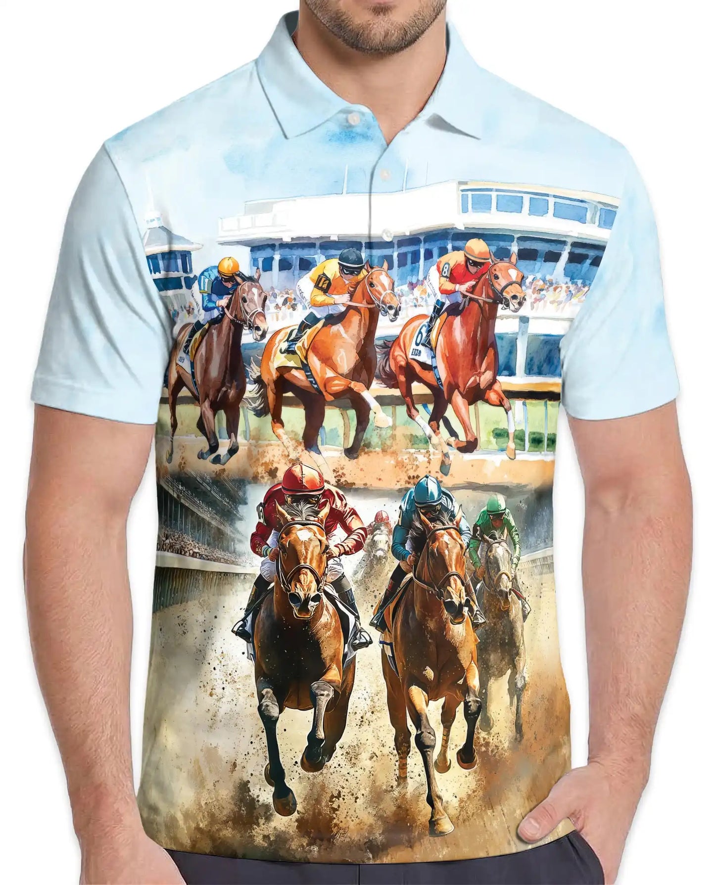Horse Racing Polo Shirt Derby Style | Netecom