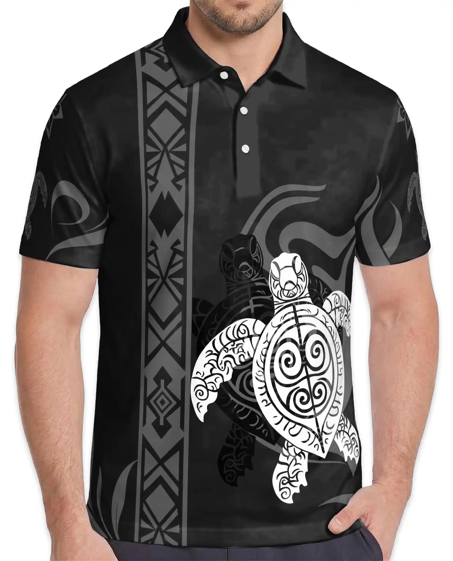 Polynesian Turtle Polo Shirt | Netecom
