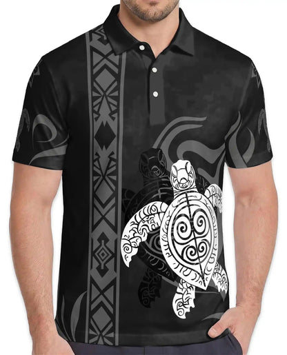 Polynesian Turtle Polo Shirt | Netecom