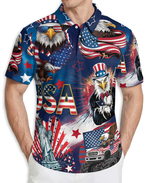 USA Eagle Polo Shirt | Netecom