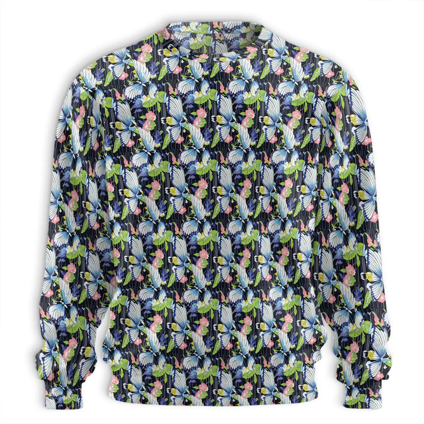 Amazing Butterfly Sweatshirt, 3D All Over Print Colorful Butterfly Crewneck Pullover for Men Women, Butterfly Lover Gift - Netecom