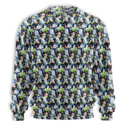 Amazing Butterfly Sweatshirt, 3D All Over Print Colorful Butterfly Crewneck Pullover for Men Women, Butterfly Lover Gift - Netecom