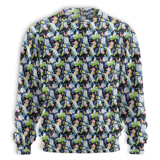 Amazing Butterfly Sweatshirt, 3D All Over Print Colorful Butterfly Crewneck Pullover for Men Women, Butterfly Lover Gift - Netecom