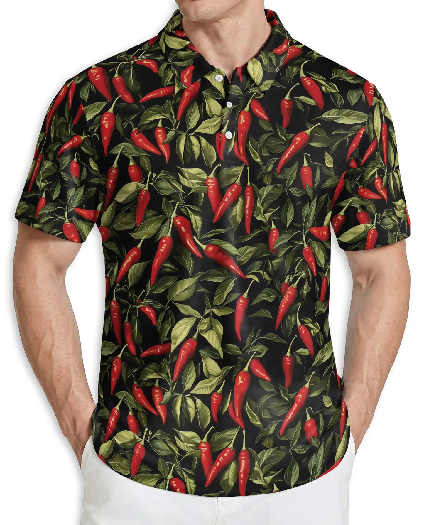 Chili Pepper Polo Shirt – Spicy Tropical Style | Netecom
