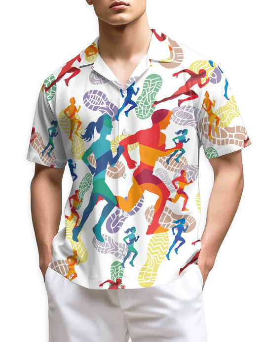 Netecom Running Hawaiian Shirt for Men