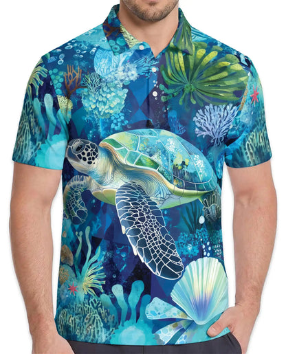 Sea Turtle Ocean Polo Shirt | Netecom