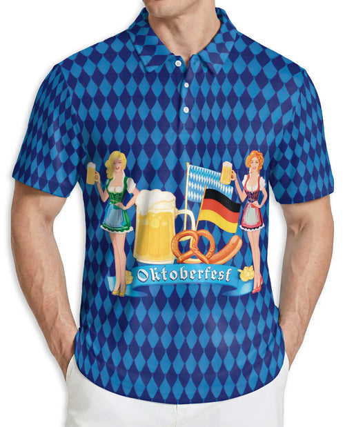 Oktoberfest Beer Festival 3D Polo Shirt | Netecom