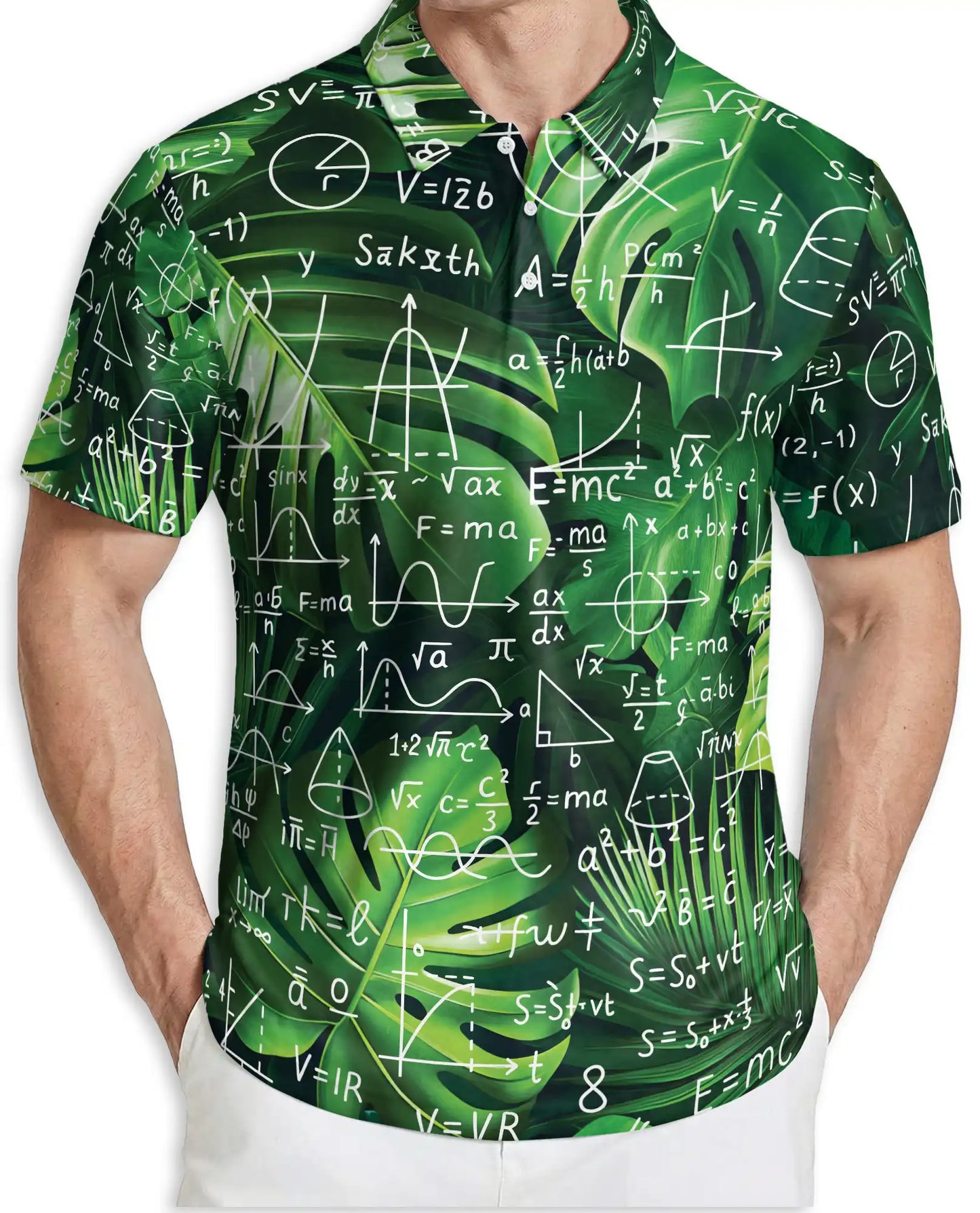 Math Formula Polo Shirt – Science Equation Print | Netecom