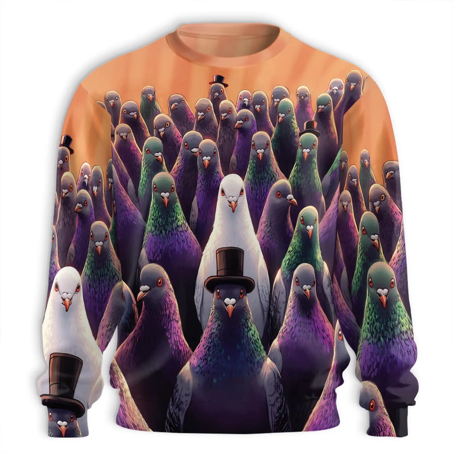 Pigeon Hunting Sweatshirt, 3D All Over Print Hunting Bird Crewneck Pullover for Men Women, Hunter Gift - Netecom