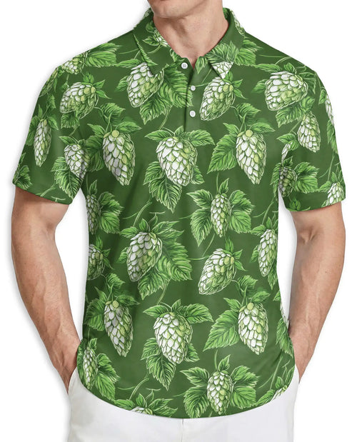 Hop Leaf Green Polo Shirt | Netecom
