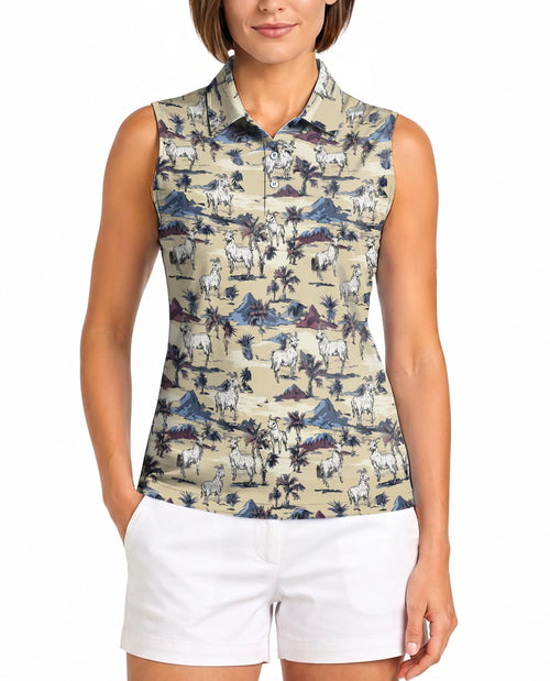 Goat Island Sleeveless Polo Shirt for Women | Netecom