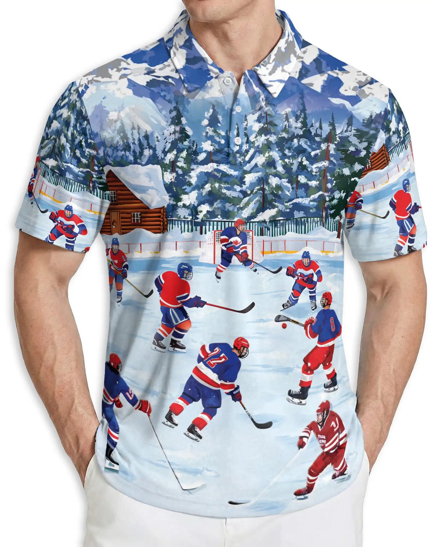 Winter Hockey Polo Shirt | Netecom
