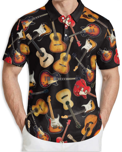 Guitar Music Polo Shirt | Netecom