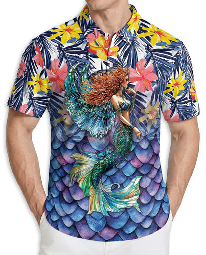 Mermaid Hawaiian Polo Shirt – Tropical Ocean Style | Netecom