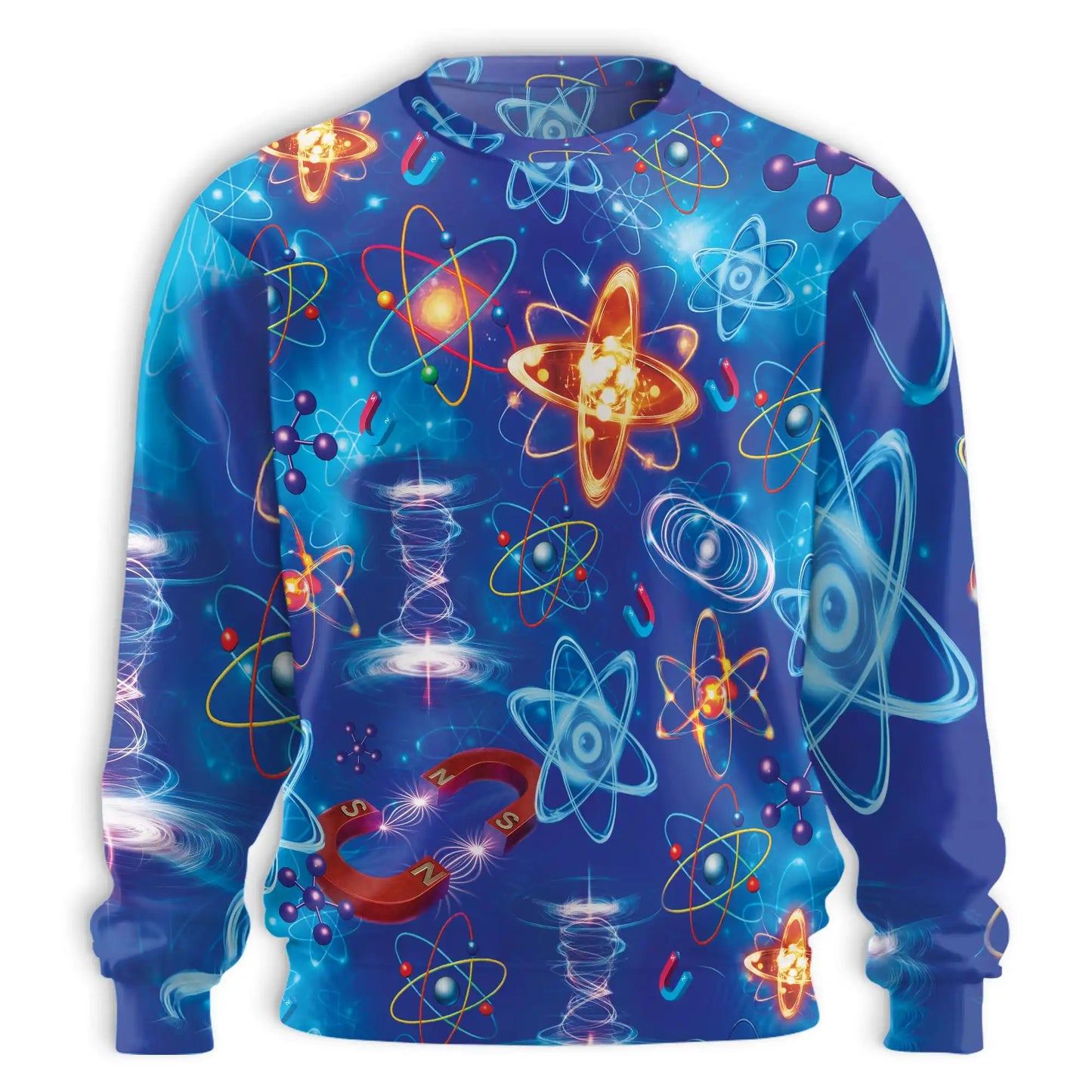 Physics Amazing Awesome Sweatshirt, 3D All Over Print Science Formula Crewneck Pullover for Men Women, Physics Lover Gift - Netecom