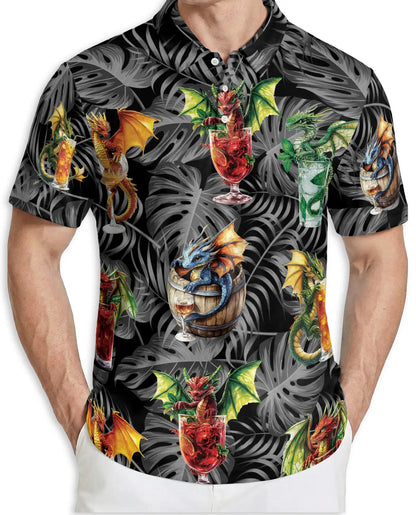 Dragon Tropical Cocktail Polo Shirt | Netecom