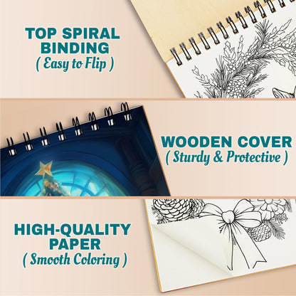 Netecom Christmas Nature Coloring Pages For Adults