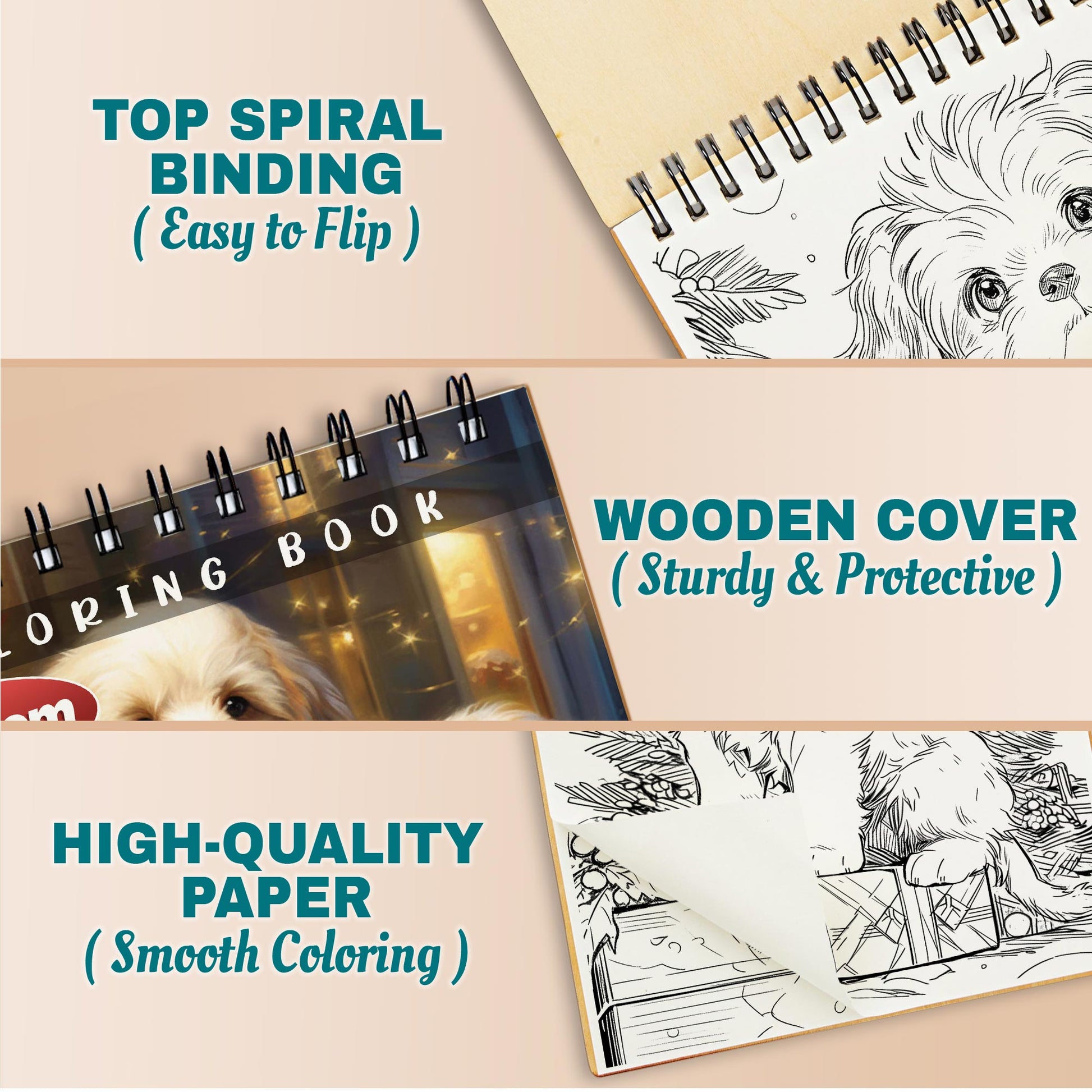 Netecom Christmas Puppies Coloring Pages For Adults