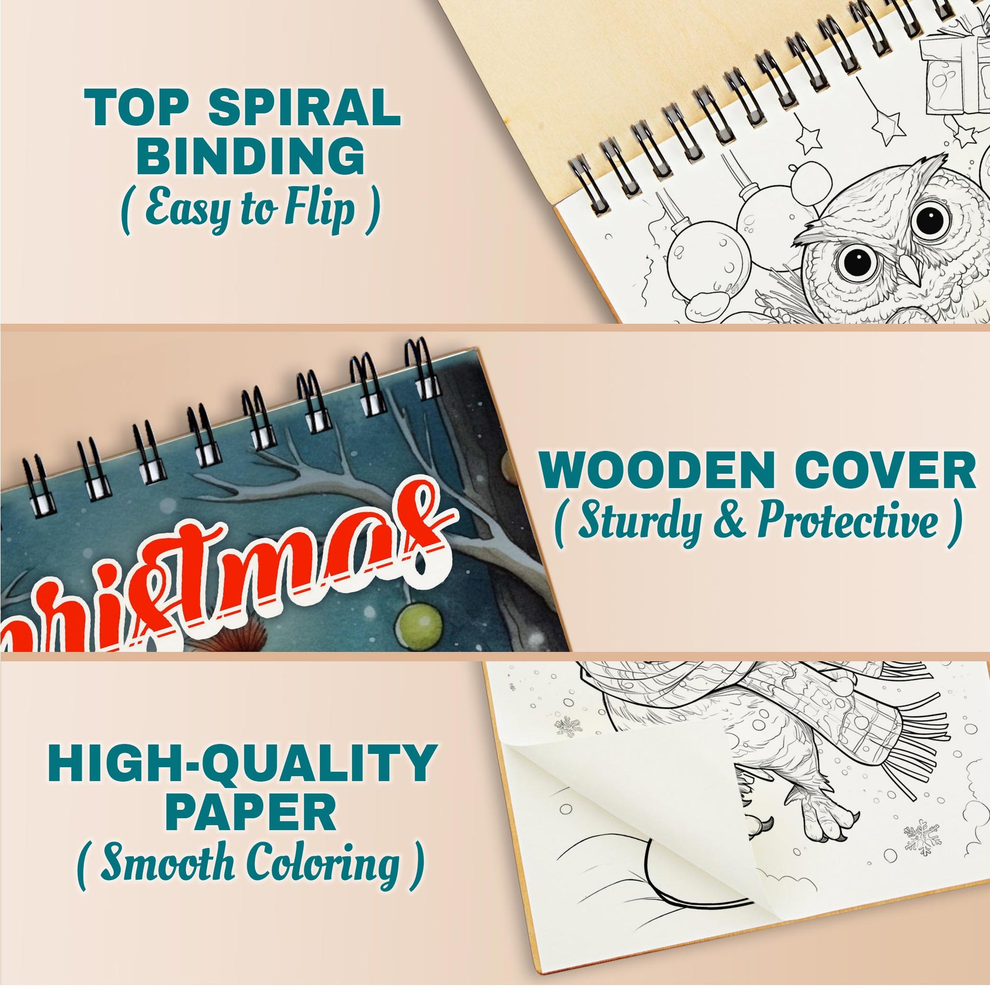 Netecom Christmas Owls Coloring Pages For Adults