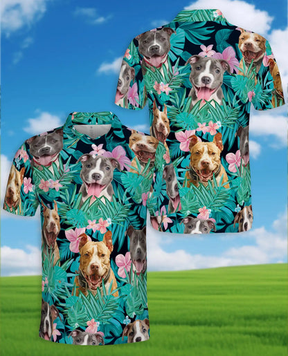 Happy Dogs Tropical Polo Shirt for Men – Cute Dog Print | Netecom