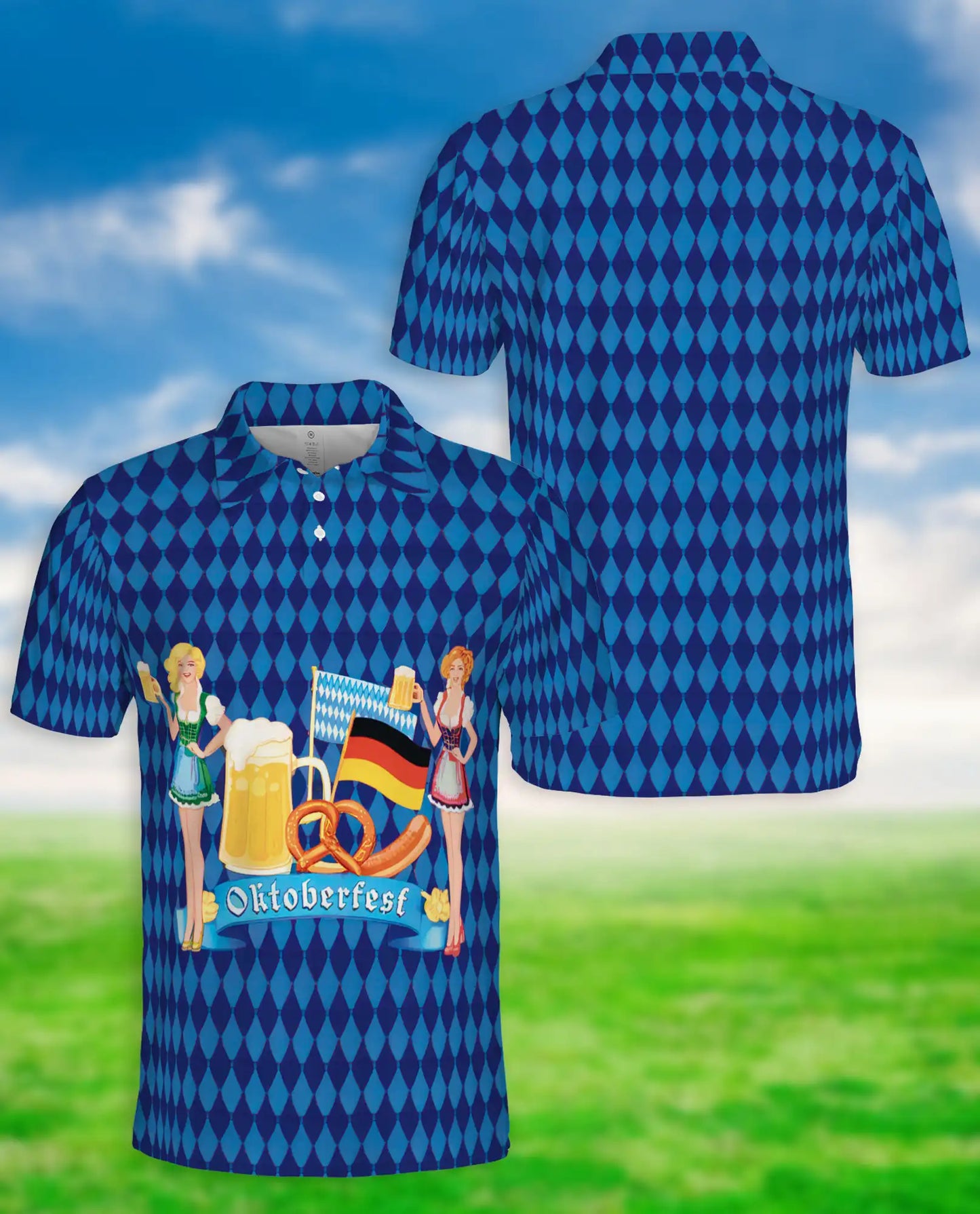 Oktoberfest Beer Festival 3D Polo Shirt | Netecom