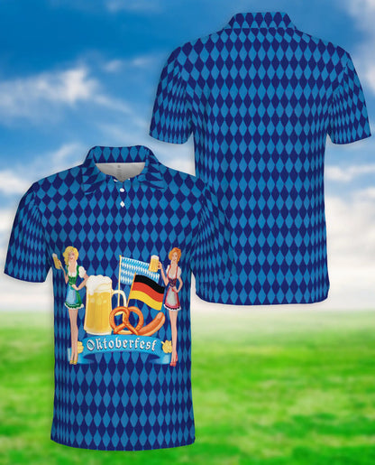 Oktoberfest Beer Festival 3D Polo Shirt | Netecom