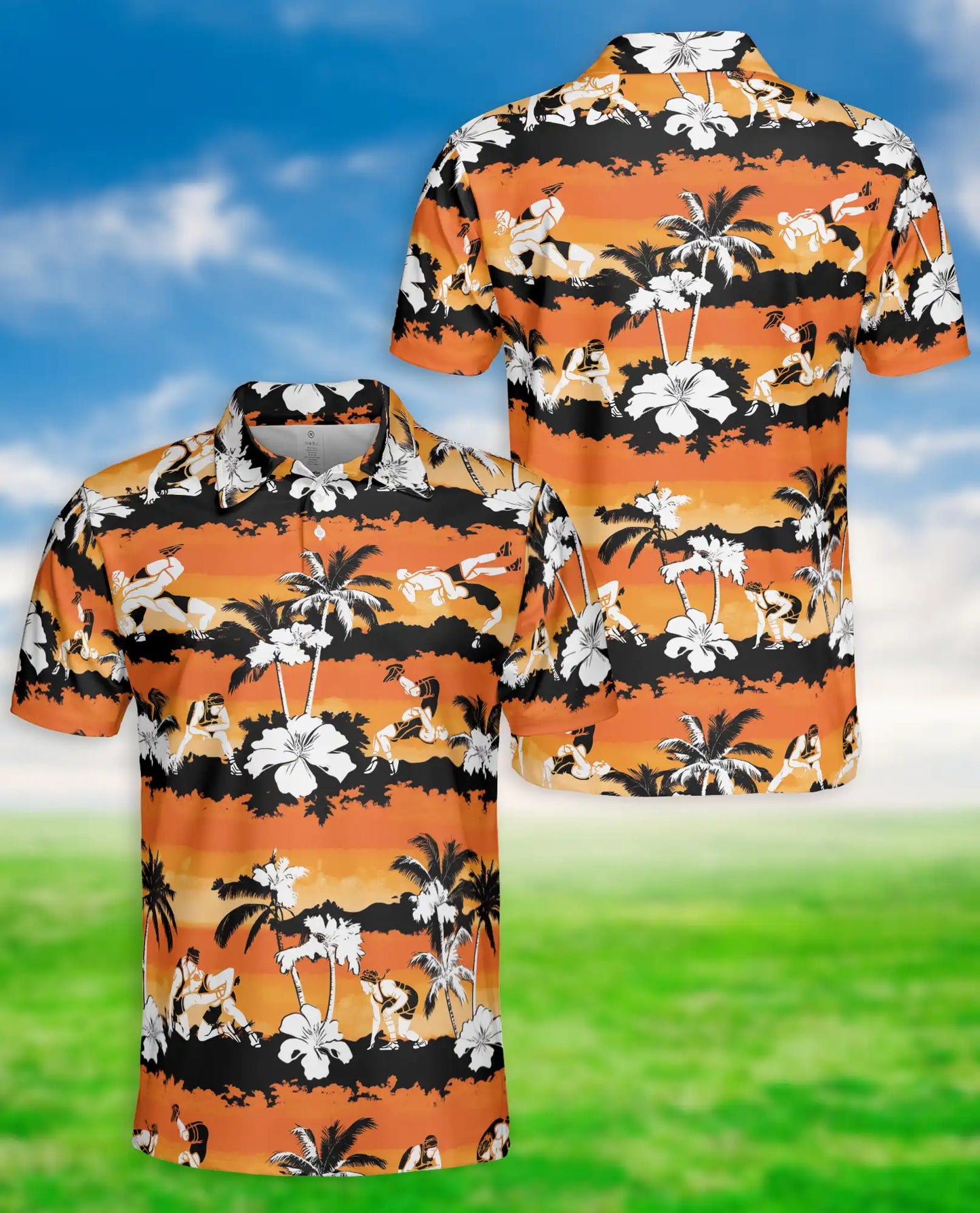 Hawaiian Surf Polo Shirt – Sunset Beach Style | Netecom