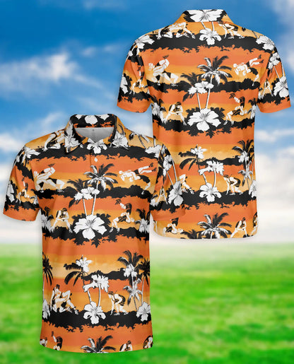 Hawaiian Surf Polo Shirt – Sunset Beach Style | Netecom