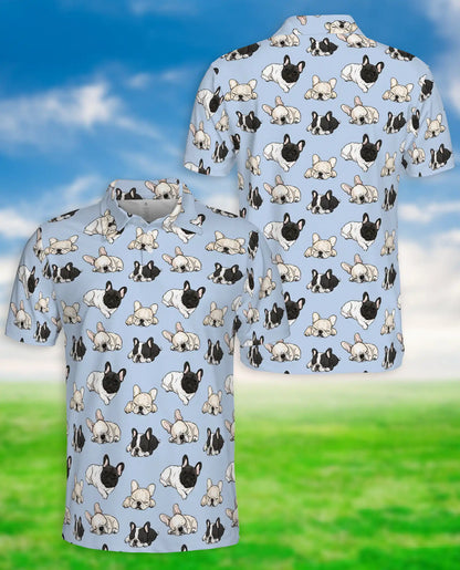 French Bulldog Pattern Polo Shirt | Netecom