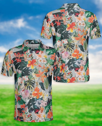 Tropical Floral Polo Shirt – Summer Hawaiian Style | Netecom