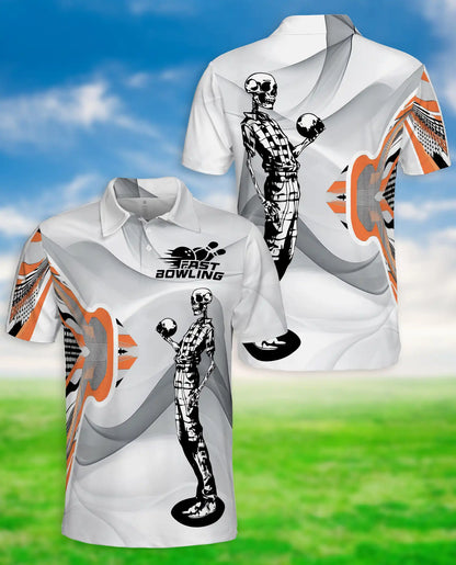 Bowling Polo Shirt – Skeleton Fast Bowling Print | Netecom