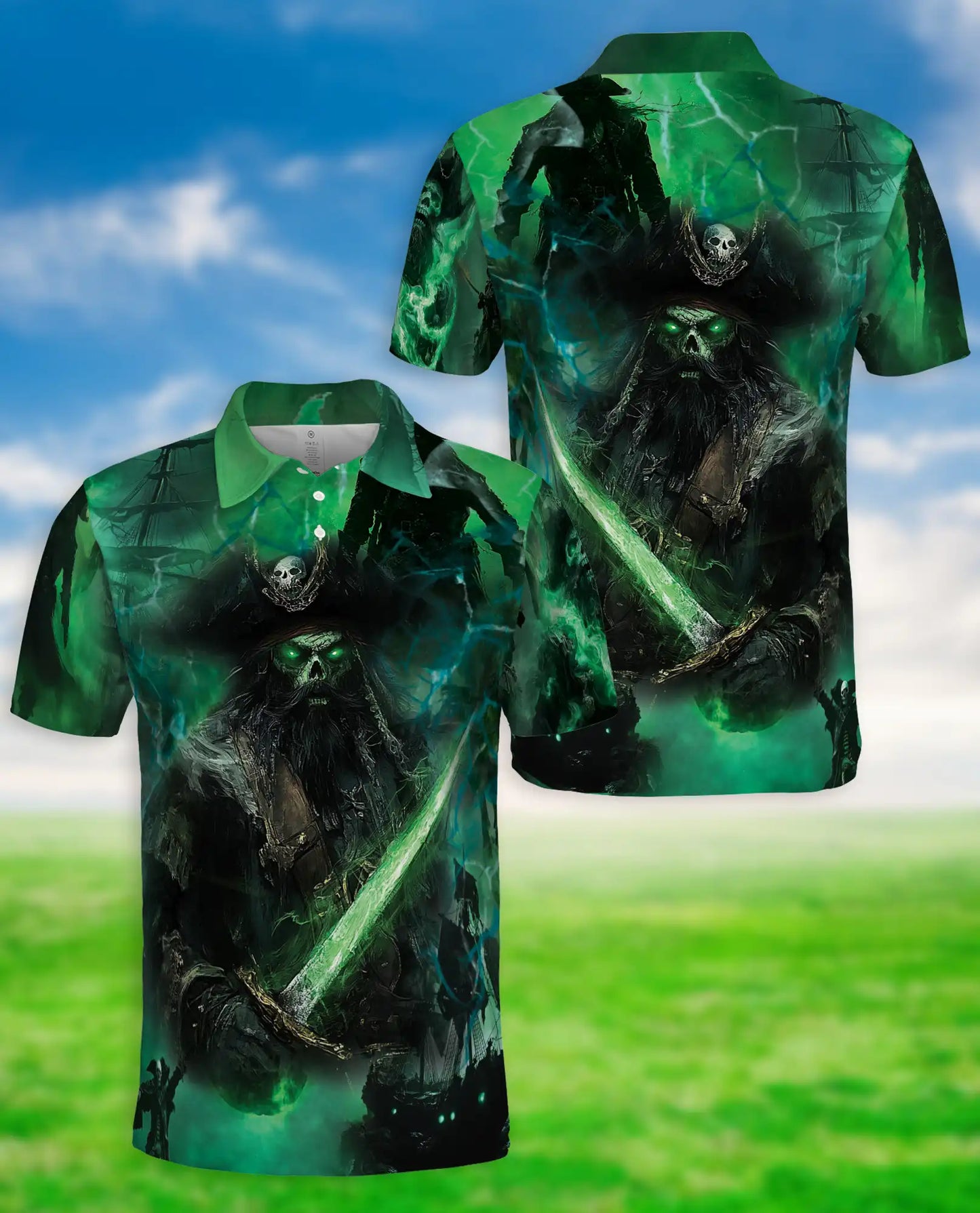 Ghost Pirate Polo Shirt | Netecom
