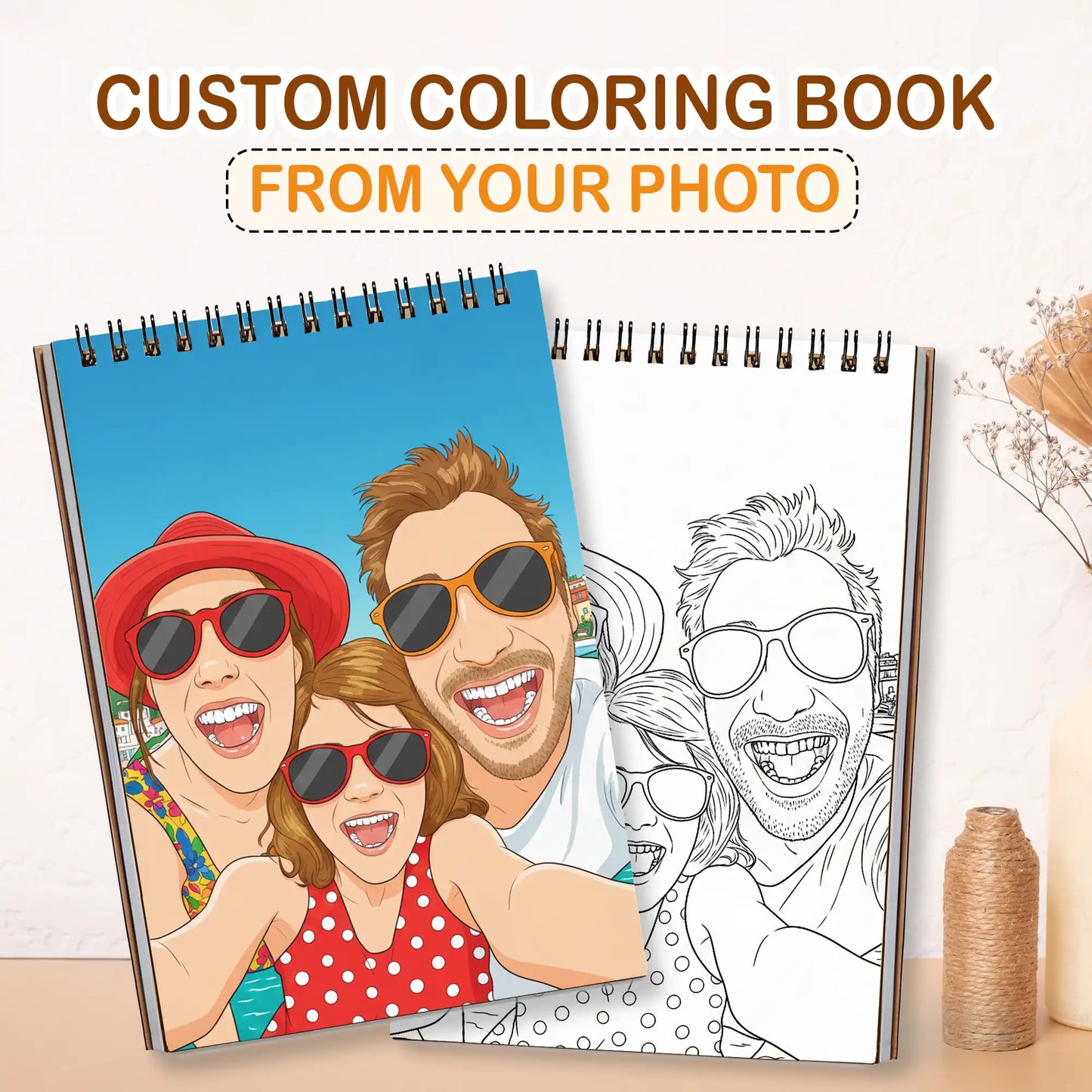 Custom Photo Coloring Book - Family Memory Keepsake