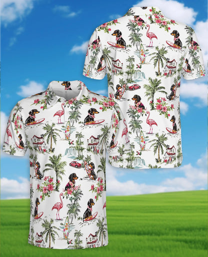 Lovely Dachshund Polo Shirt for Men – Cute Dog Lover Style | Netecom