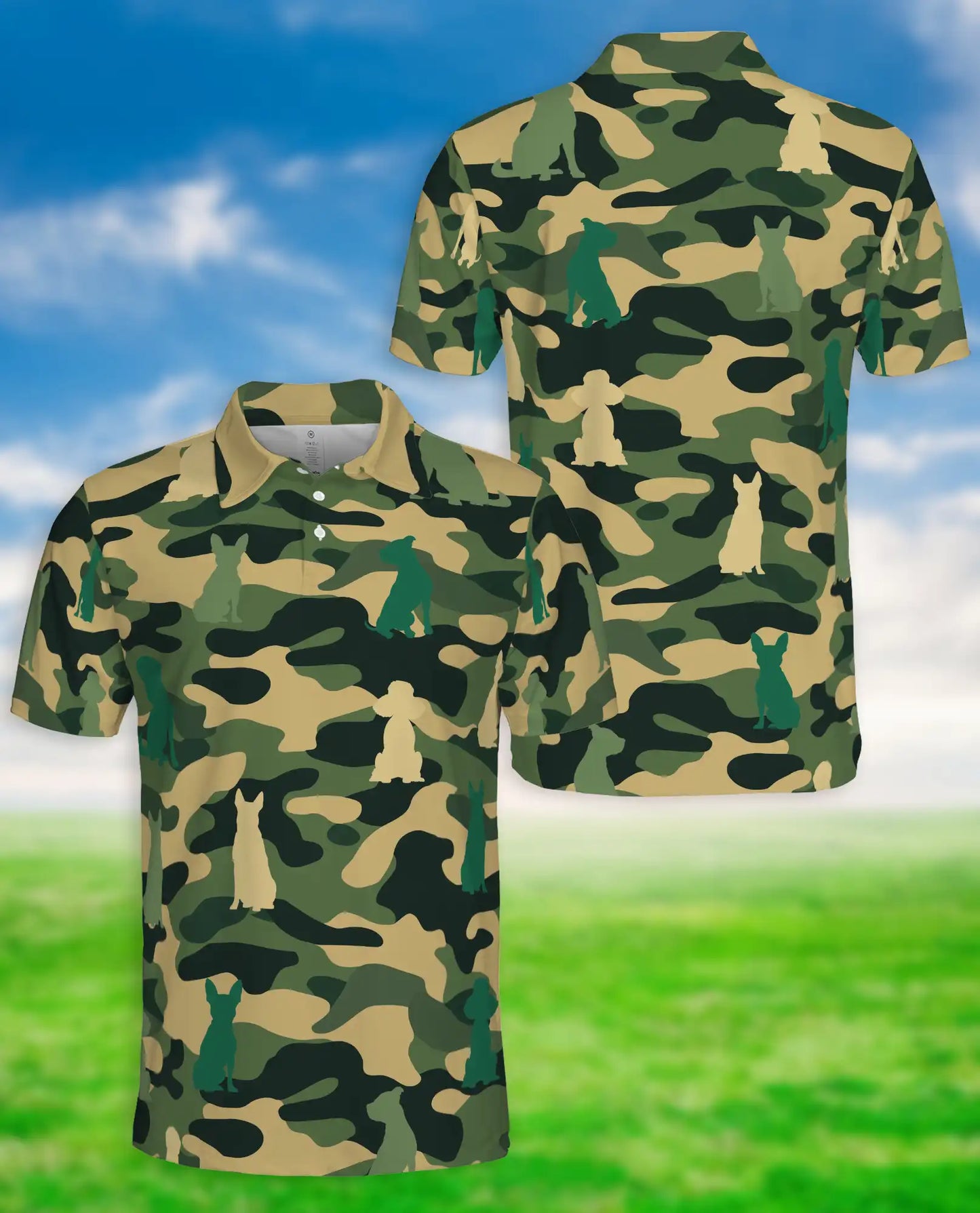Dog Camo Polo Shirt | Netecom