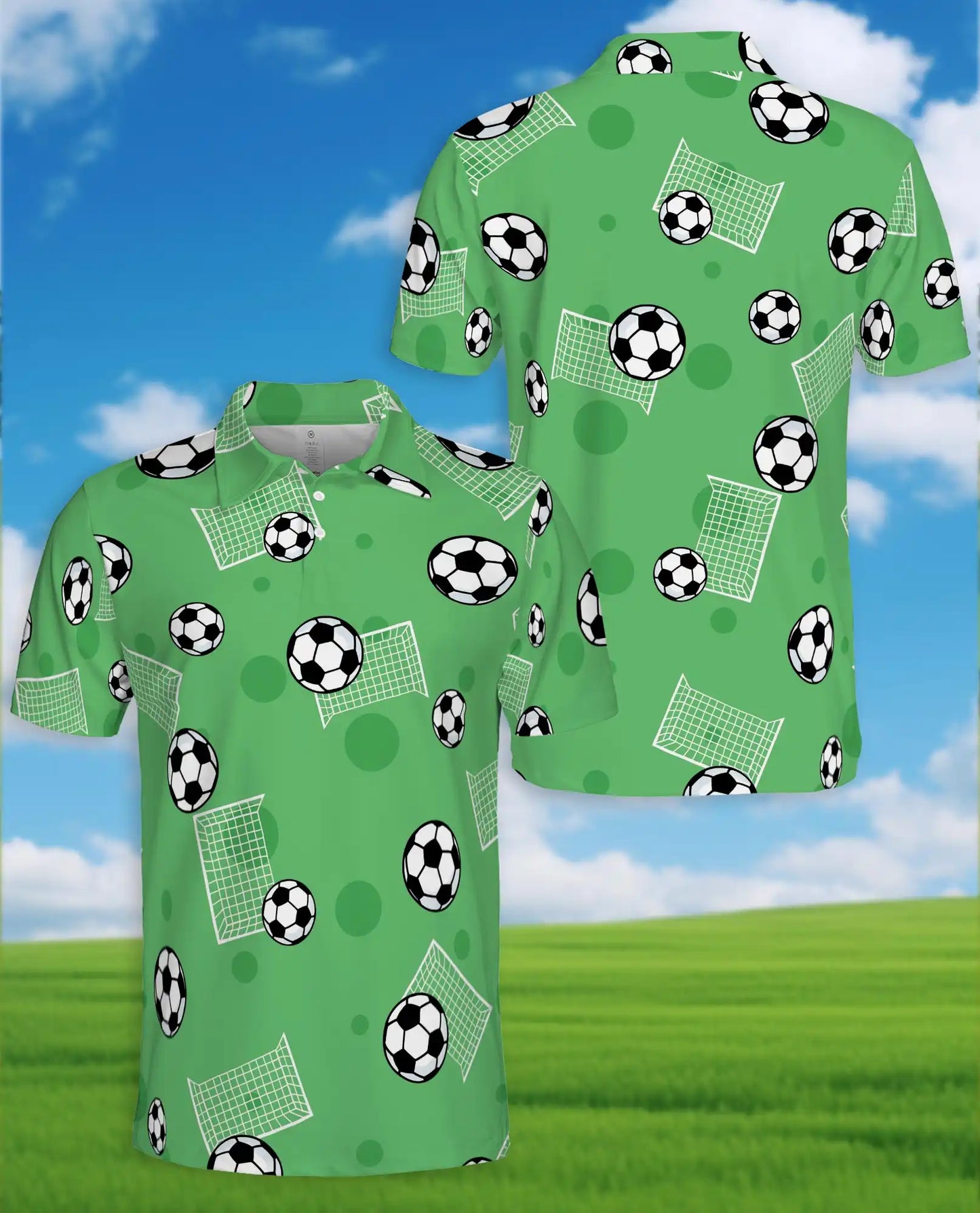 Soccer Ball Polo Shirt - Fun Football Fan Style | Netecom
