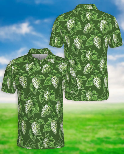 Hop Leaf Green Polo Shirt | Netecom