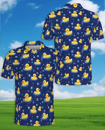 Duck Pattern Polo Shirt for Men – Cute Wildlife Style | Netecom