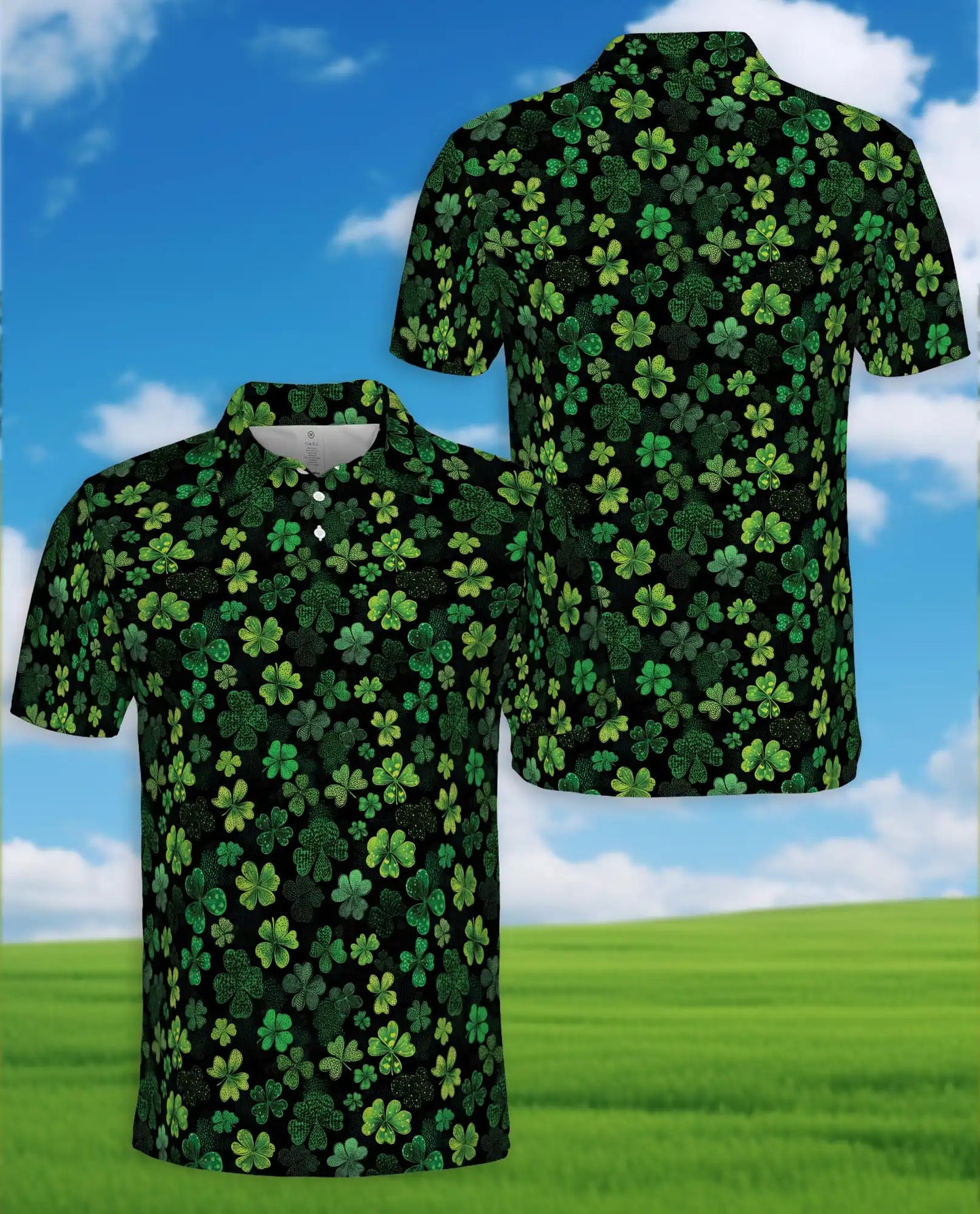 Blueberry Pattern Polo Shirt for Men – Summer Fruit Print | Netecom