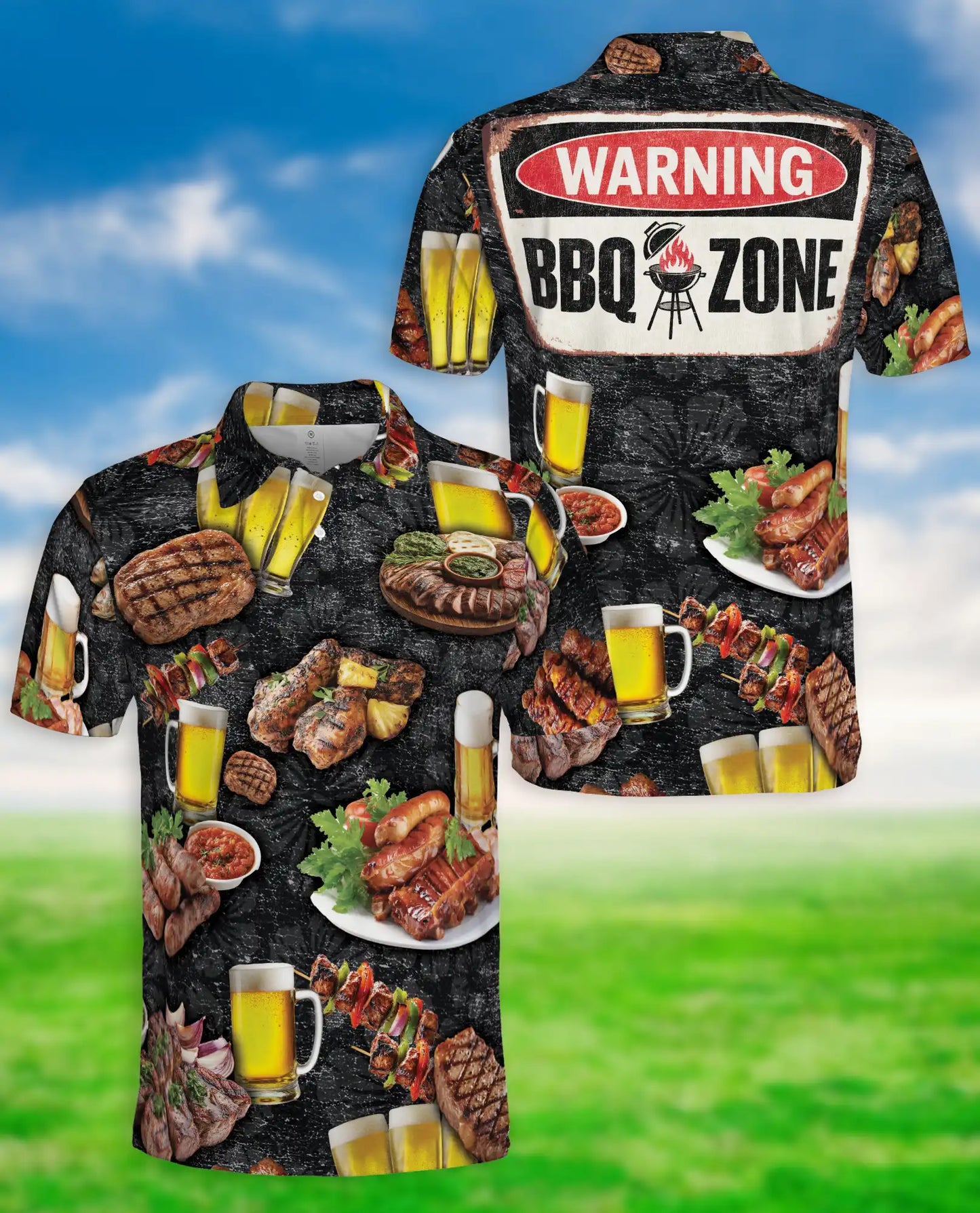 BBQ Beer Polo Shirt for Men – Grill Party Style | Netecom