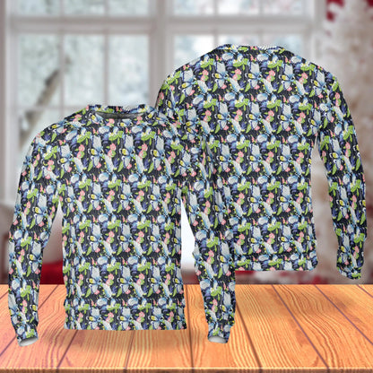 Amazing Butterfly Sweatshirt, 3D All Over Print Colorful Butterfly Crewneck Pullover for Men Women, Butterfly Lover Gift - Netecom