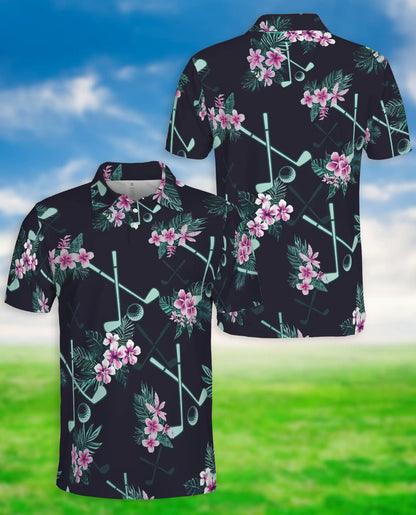Golf Tropical Polo Shirt – Floral Fairway Print | Netecom