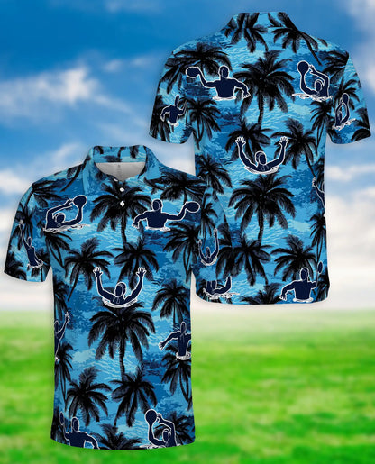 Pickleball Hawaiian Polo Shirt - Tropical Paddle Sport Style | Netecom