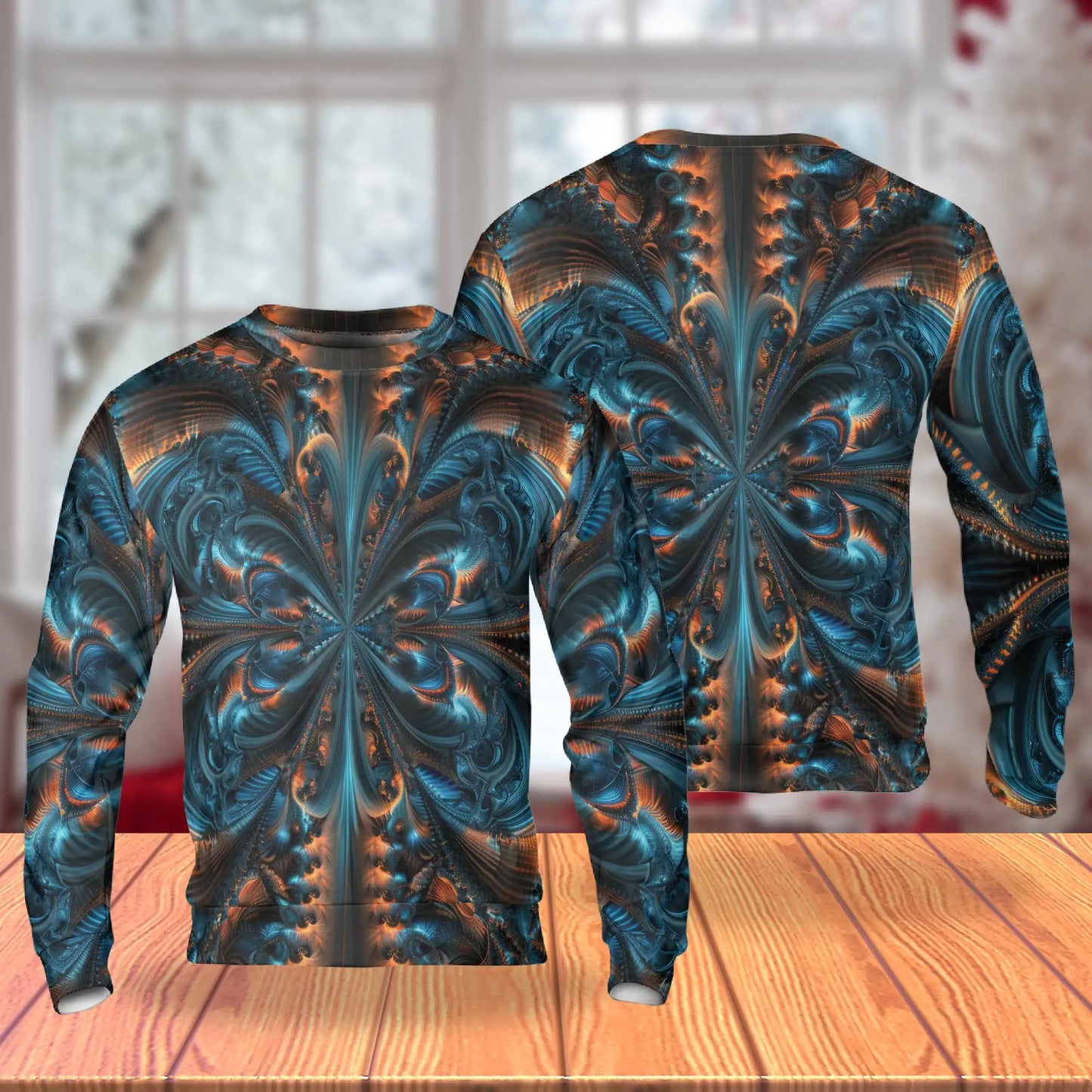 Psychedelic Butterfly Sweatshirt, 3D All Over Print Colorful Butterfly Crewneck Pullover for Men Women, Boho Art Lover Gift - Netecom