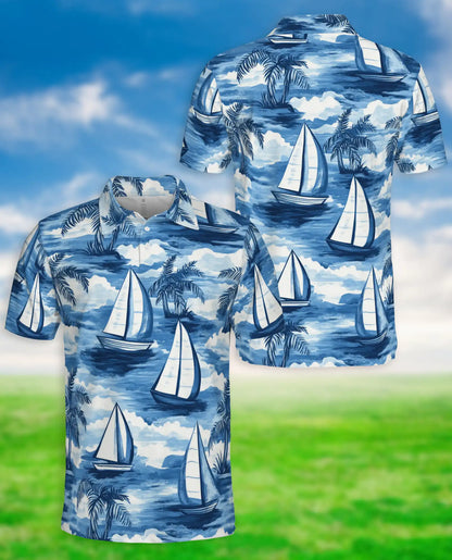 Sailboat Tropical Polo Shirt | Netecom