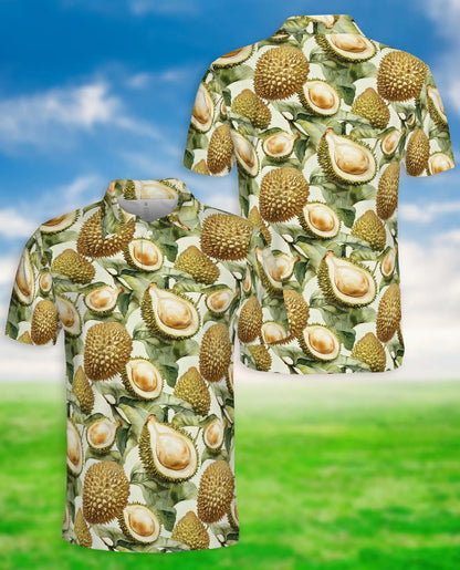 Durian Polo Shirt – Tropical Fruit Print | Netecom